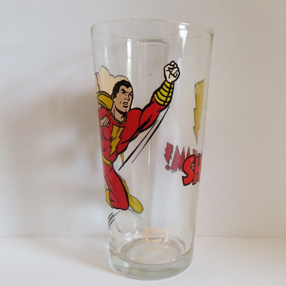 Vintage 1978 Pepsi Collector Series Shazam DC Comics Drinking Glass Tumbler - Picture 4 of 5